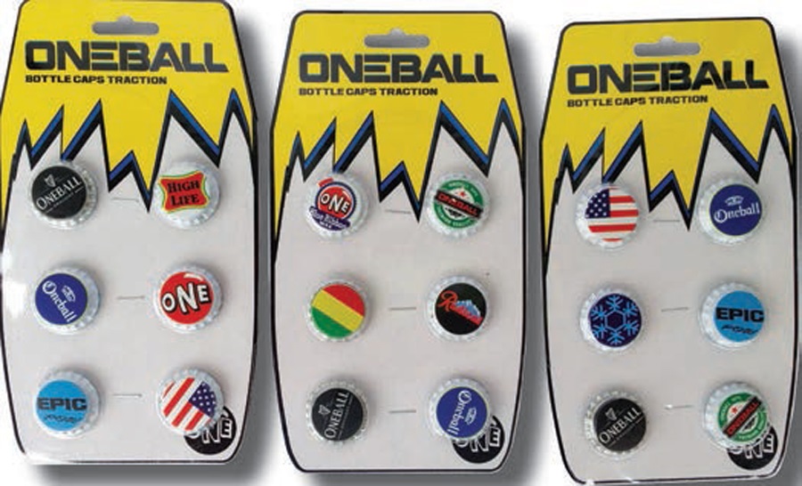 One Ball Jay Bottle Caps Snowboard Stomp Pad, Beer Logo